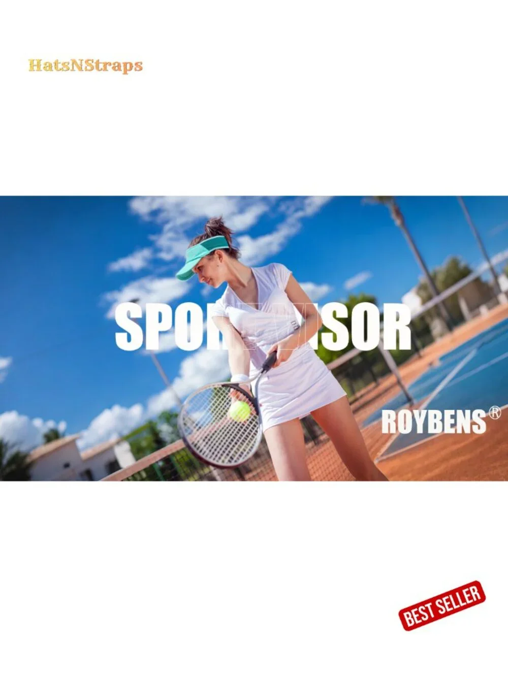 UV Protection Stretchy Visor Hat for Running Tennis Golf